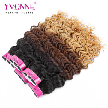 Nouveau Produit Ombre Couleur Vague Profonde Péruvienne Cheveux Weave